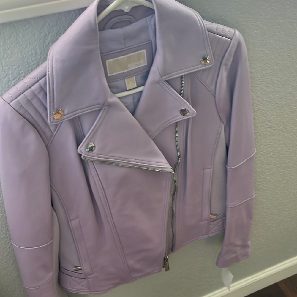 Michael Kors real leather jacket retailed for $425